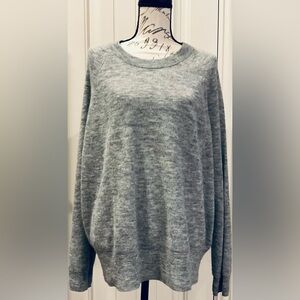 Madewell Heather Gray Wool Crew Neck Sweater.Excellent Condition!